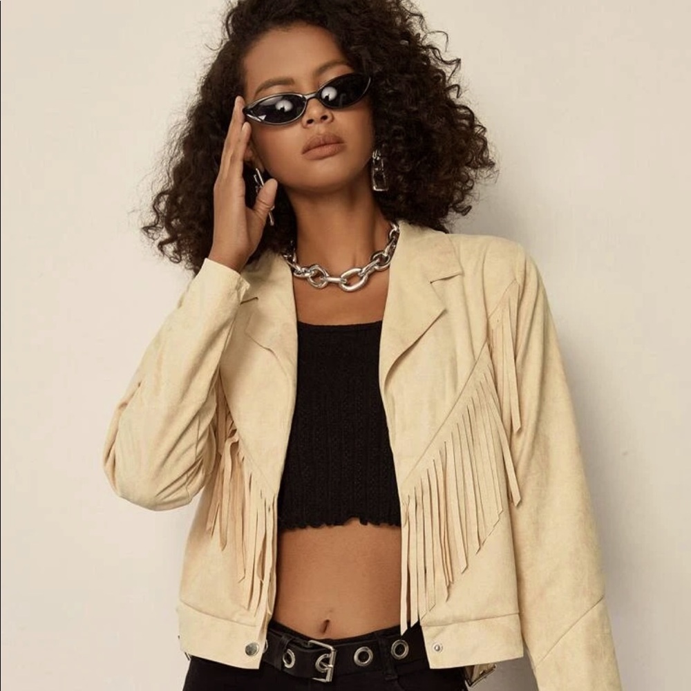 Suede Fringe Jacket-“BOUTIQUE CLEARANCE”